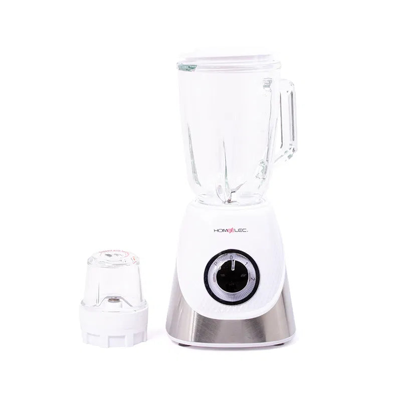 خلاط هوم إلك 600 واط 1.5 لتر أبيض بالمطحنة