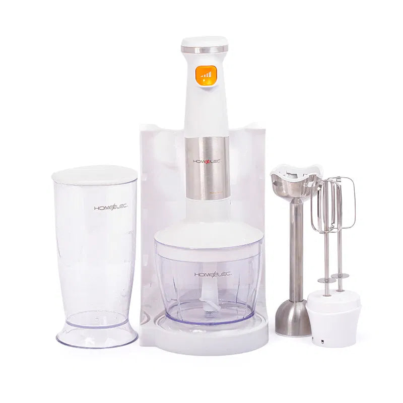 خلاط هوم إلك يدوي ابيض بالحامل 1200 واط