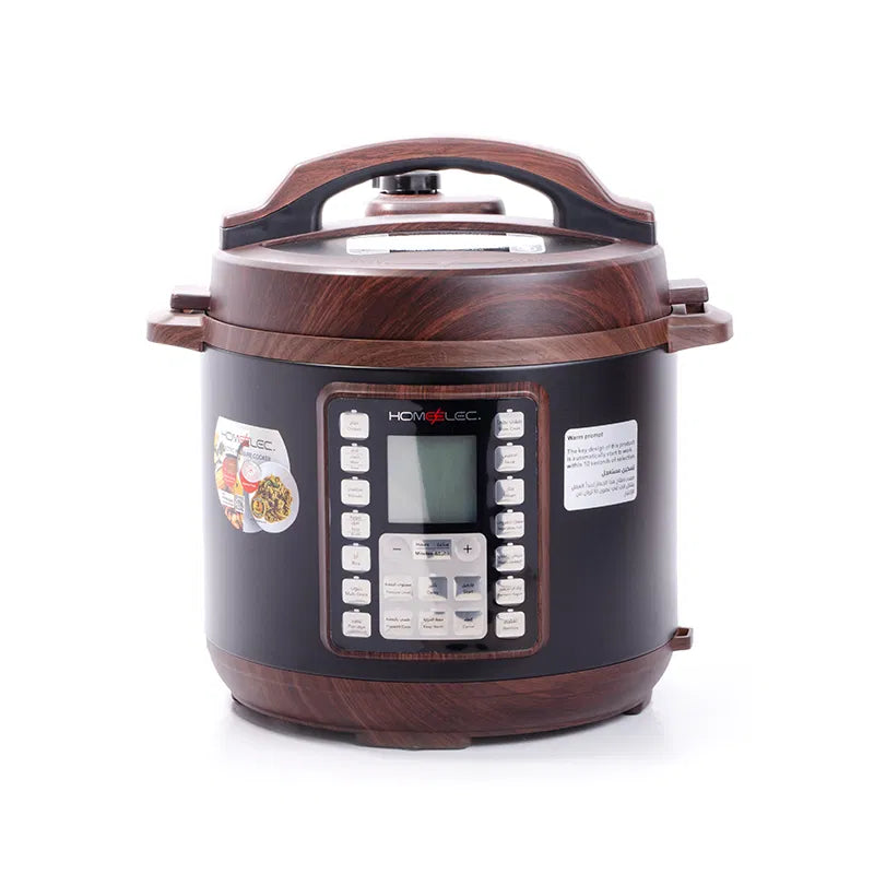 होम एल्क 6 लीटर 1000 वाट डार्क वुड प्रेशर कुकर