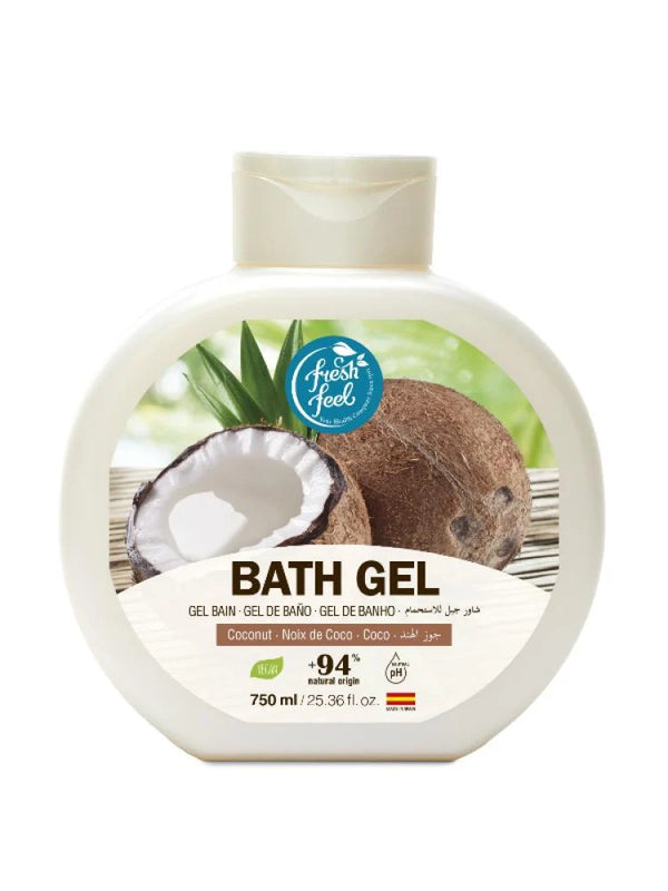 جل استحمام بخلاصة جوز الهند من فريش فيل - 750مل
