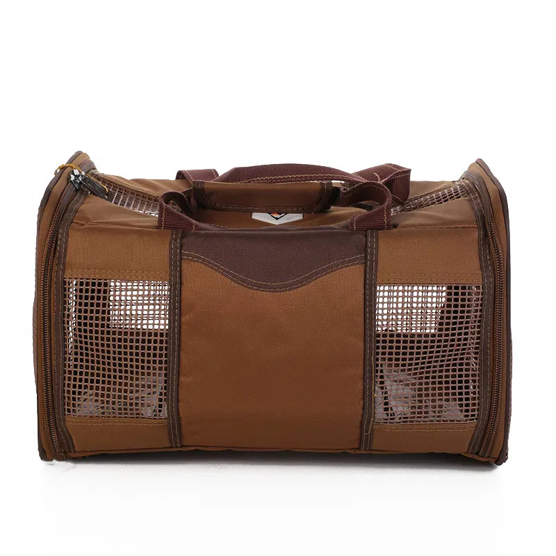 شنطة رحلات قماش مع شبك