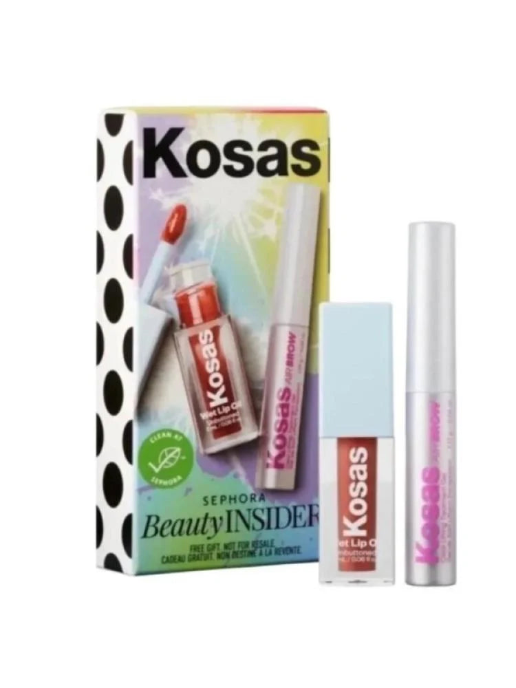 طقم جلوس وماسكارا حواجب شفاف من كوساس - قطعتين