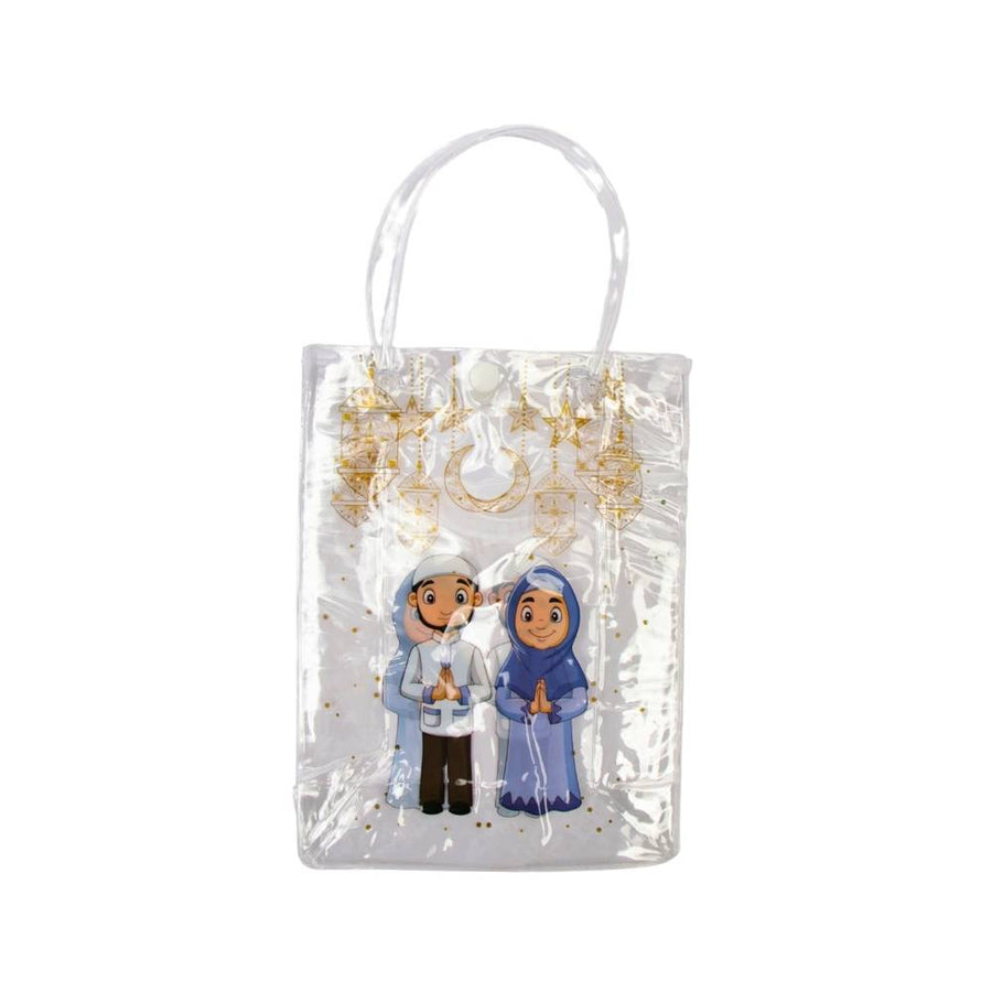 Transparent plastic Eid gift bags