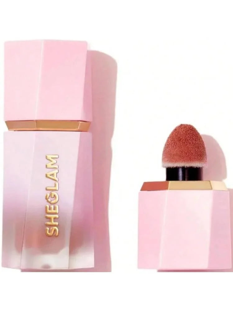 احمر خدود كريمي مقاوم للماء يدوم طويلا مع أداة توزيع إسفنجية من شيقلام , 5.2مل  Risky Business