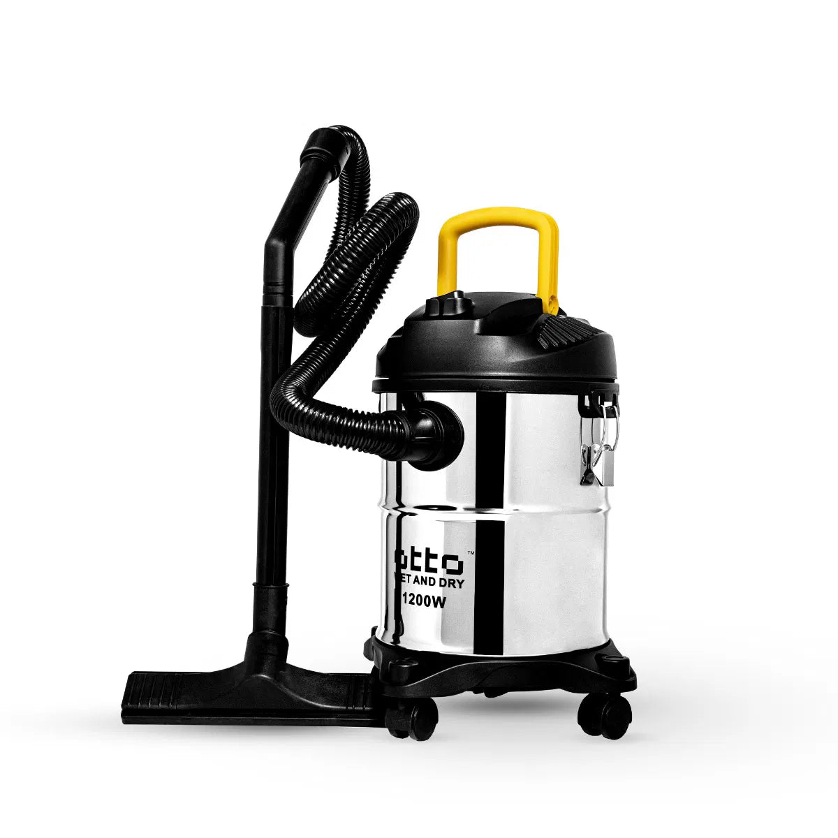 مكنسة اوتو ستانلس فضي جاف ورطب 15 لتر 1200 واط