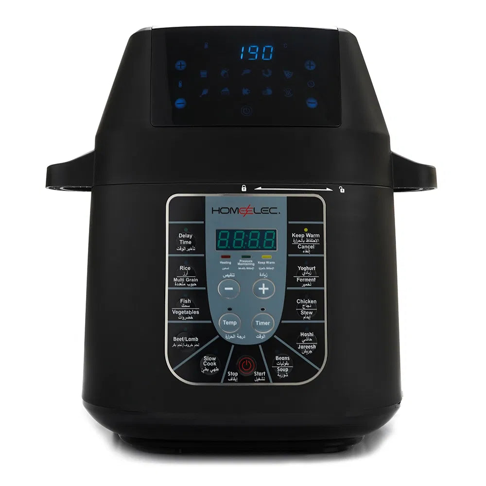 قدر ضغط وقلاية هوائية كهربائي هوم إلك 1530 واط