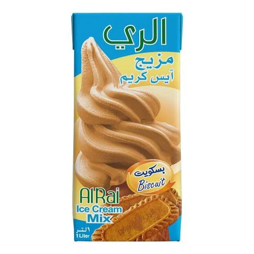 مزيج آيس كريم الري 1-لتر بنكهة البسكويت