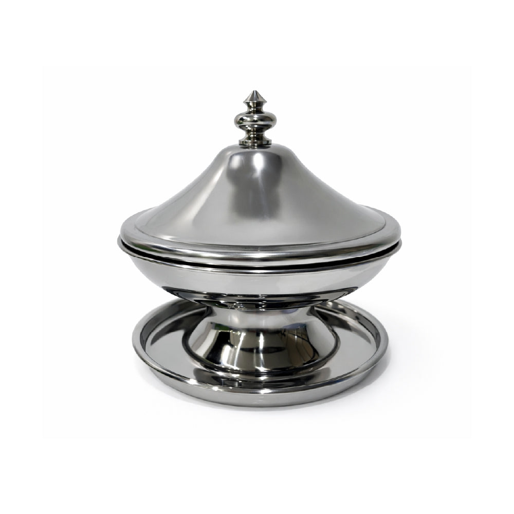 Steel date tray, 20 cm