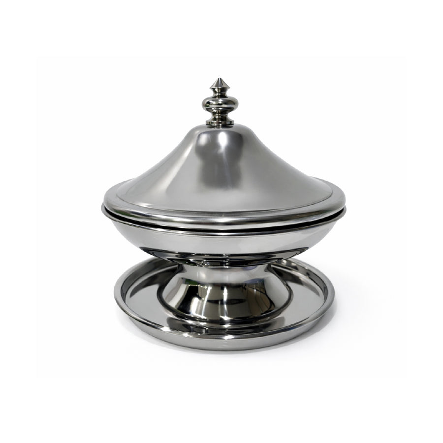 Steel date tray, 20 cm