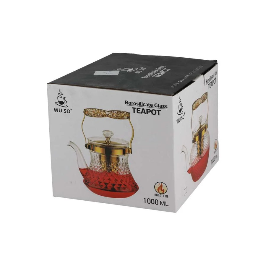 ابريق زجاج بمصفي استيل 1000 مل