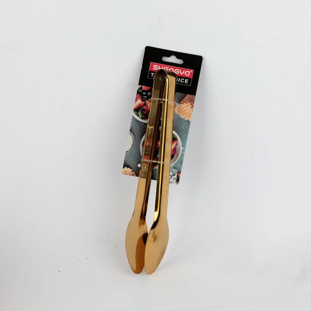 ملقاط استيل ذهبي مقاس 24 سم