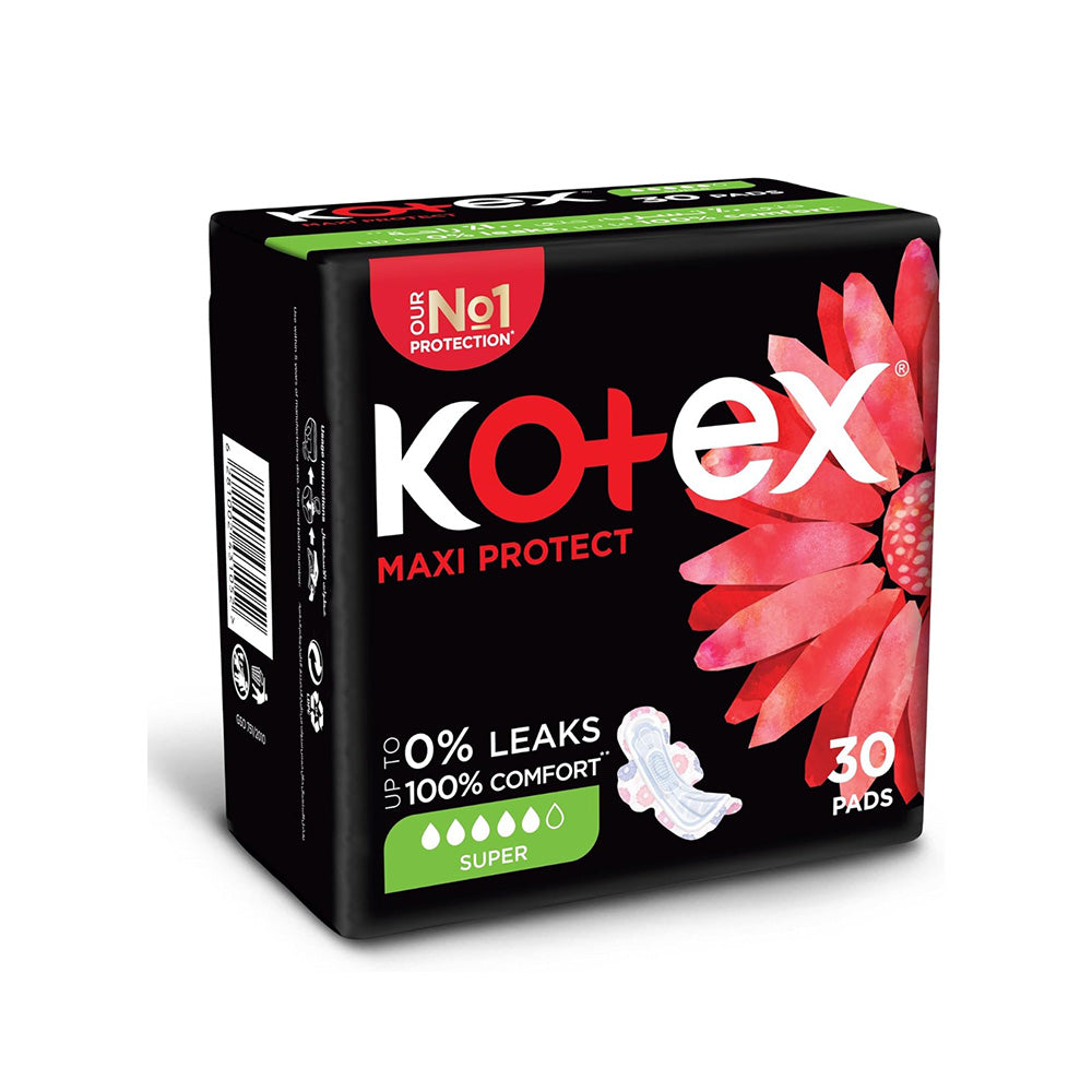 كوتكس فوط صحية ماكسي كبيرة بالاجنحة 30 فوطة