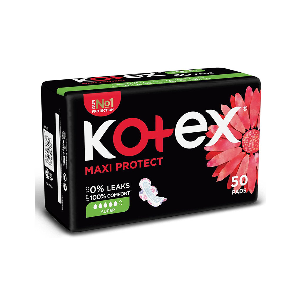 كوتكس فوط صحية ماكسي كبيرة بالاجنحة 50 فوطة