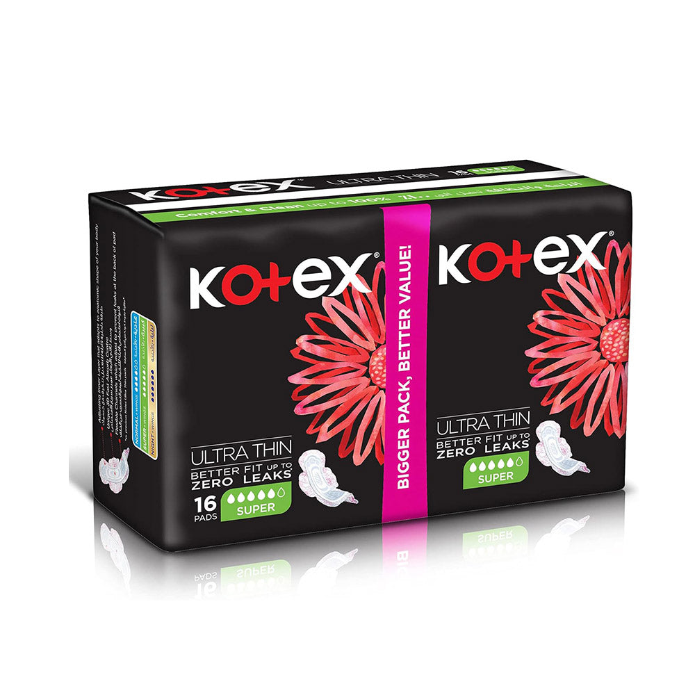 كوتكس فوط صحية الترا رفيعة كبيرة بالاجنحة 16 فوطة