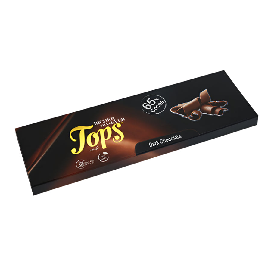 توبس الوح شوكولاتة داكنة 140 جرام
