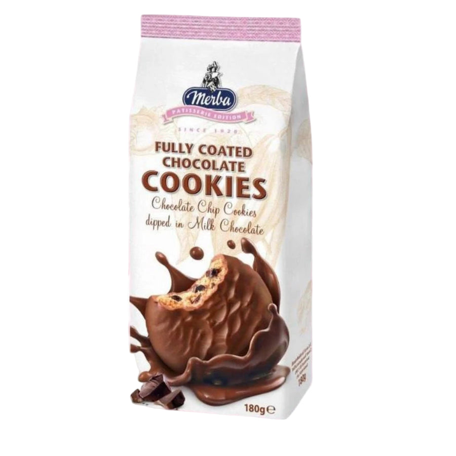 كوكيز ميربا المغطاة بالكامل بالشوكولاتة 180جم