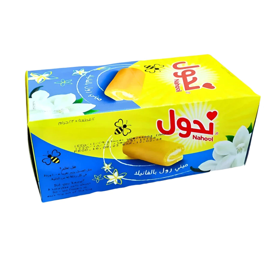 वेनिला फिलिंग के साथ मिनी रोल 12*32 ग्राम