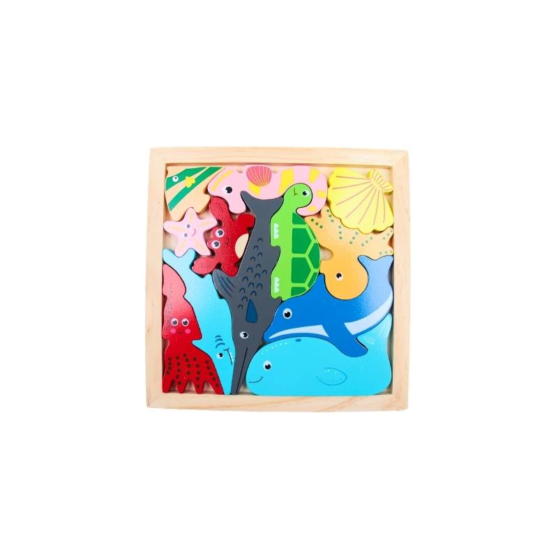 لعبة بازل خشبية