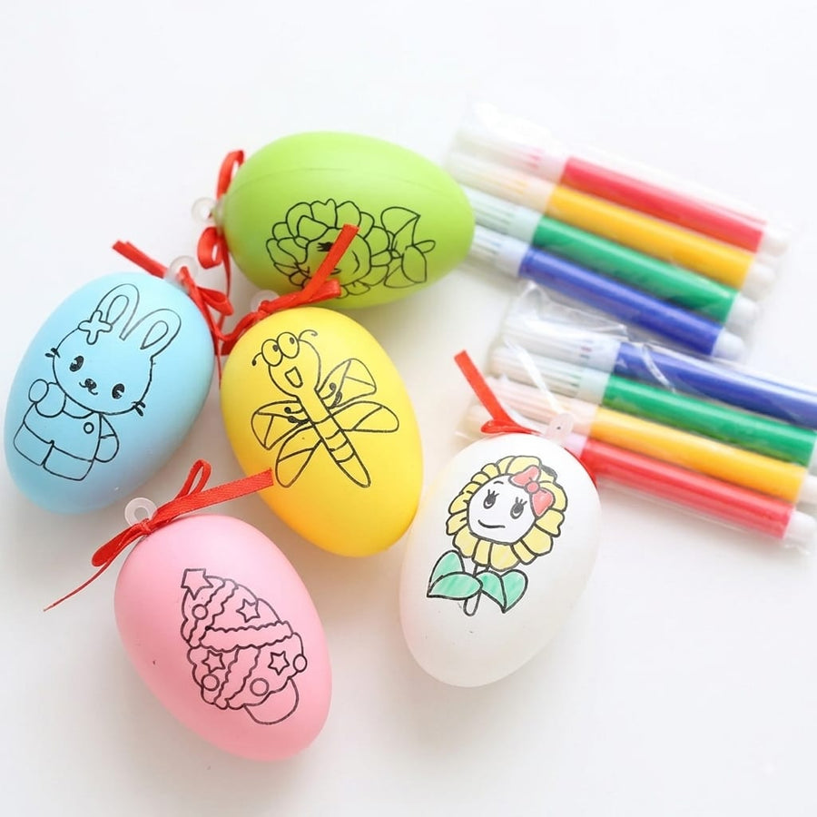 Coloring eggs with colors