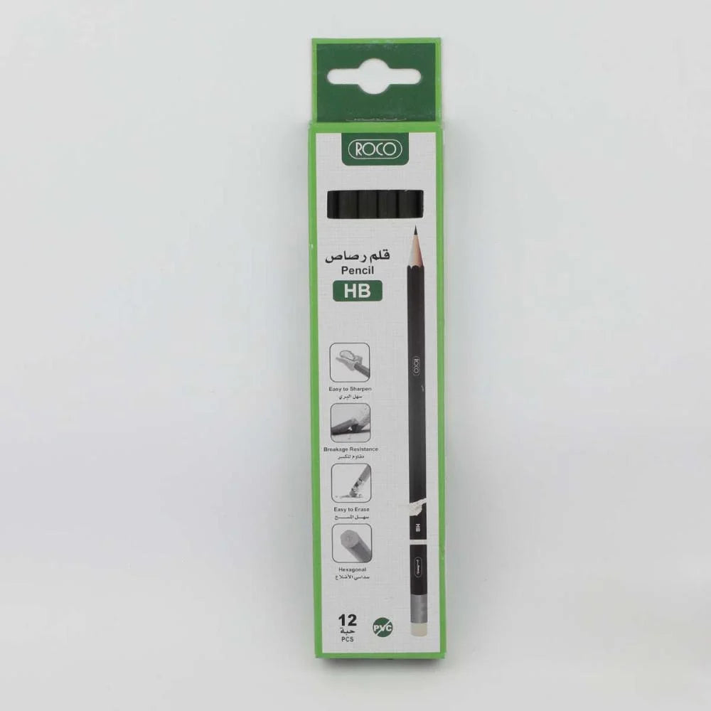 طقم اقلام رصاص روكو 12 قلم عالي الجودة اسود