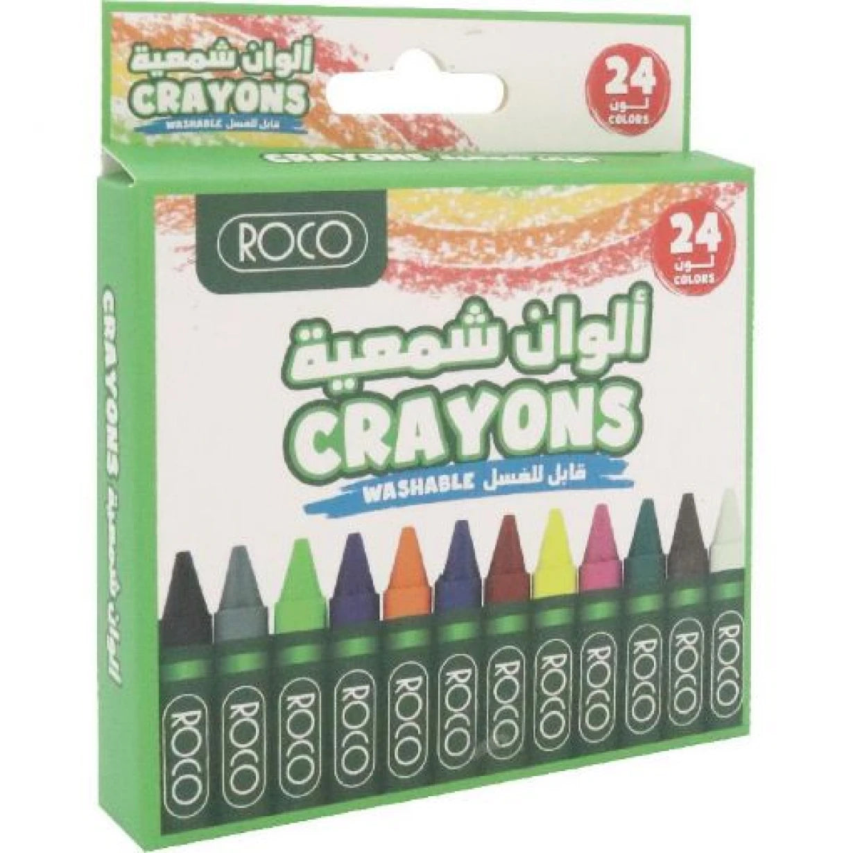 Roco wax crayons 24 colors – سنتركو