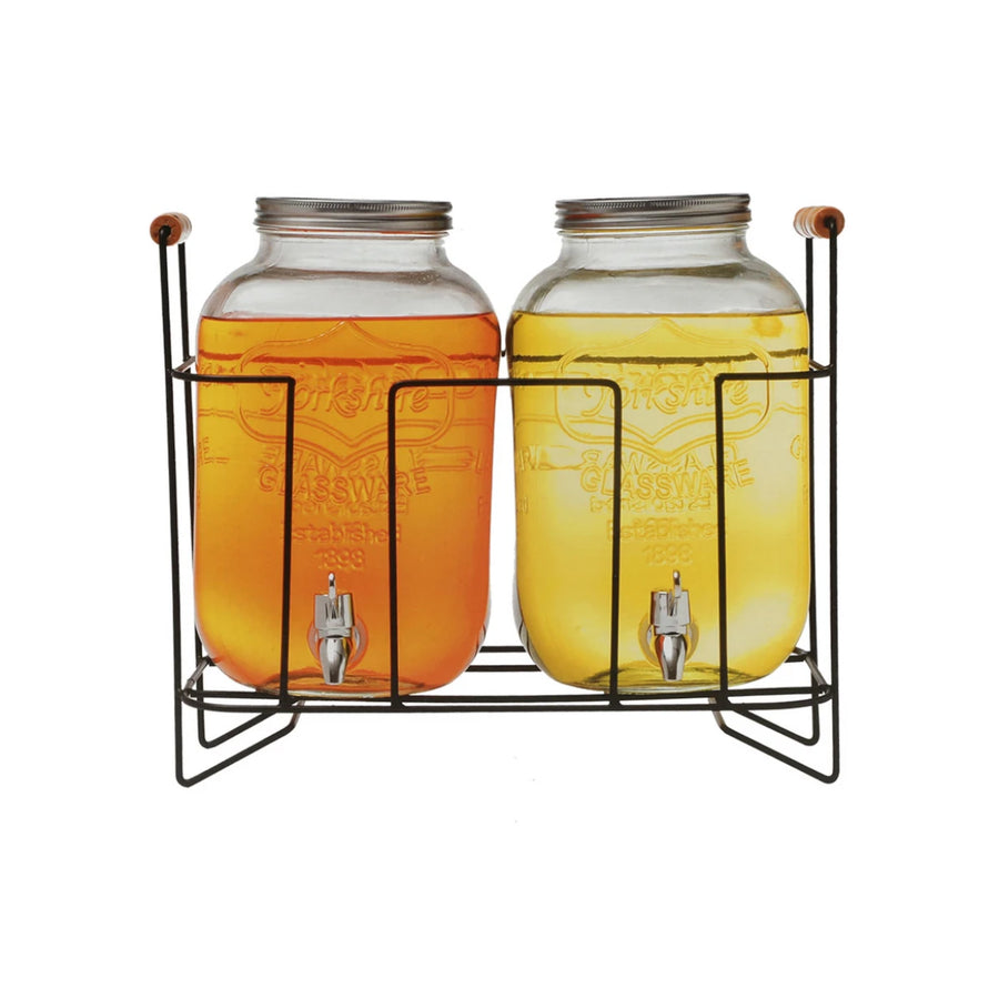 طقم جاك زجاج 2 حبة بقاعدة 5 L