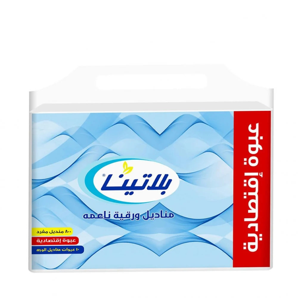 Platina Tissues 800 single sheets * 10 packs