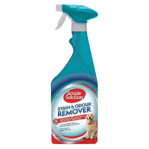 Simple solution removes dog stains and odors 