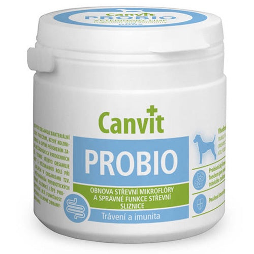 Canvit Probio for dogs supports the treatment of digestive system diseases and diarrhea 100g