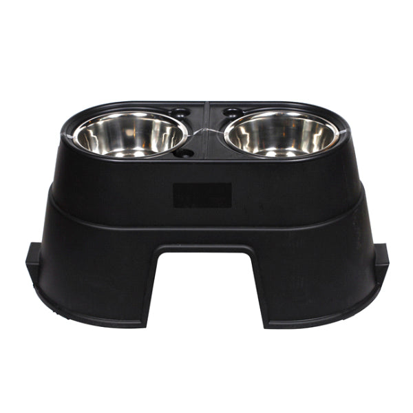 Orbitz Convenient Food and Water Bowl, Black, Large Size