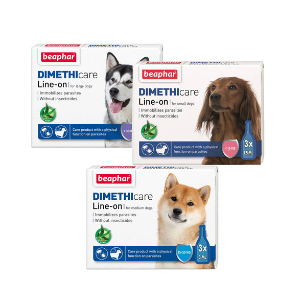 Beaphar Demethyl Care Drops to remove ticks and fleas for dogs