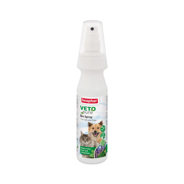 Beaphar Phyto Pure Spray Anti-Tiques, Puces et Moustiques pour Chat et Chien 150 ml