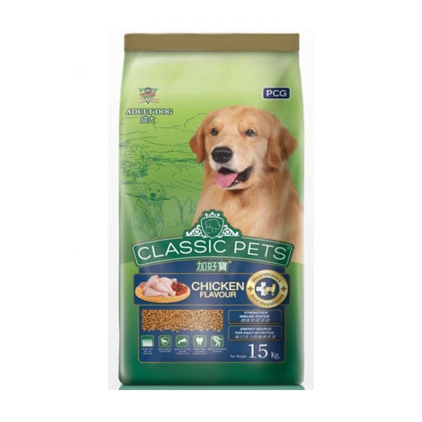 Croquettes Classic Pets pour chiens adultes - Poulet 15 kg