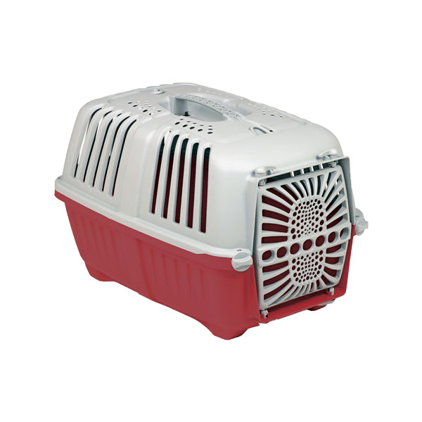 Transporteur Pratico avec porte en plastique pour chats et chiens - grand