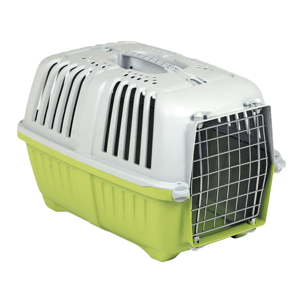 Pratico 带金属门猫狗托架 - 中号