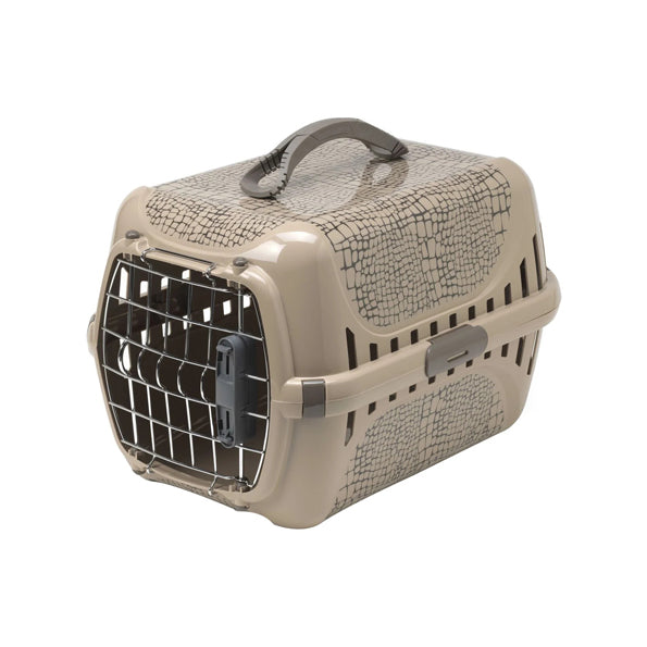 Transporteur Moderna pour chats et chiens, coloris beige - hauteur 49,4 cm