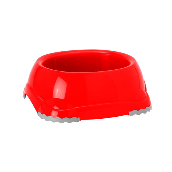 Moderna plastic food bowl for cats and dogs, green, non-slip