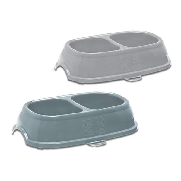 Stefan Brik 11 double gamelle antidérapante - pour chats et chiens 0,4 litre