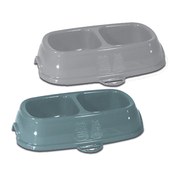 Stephan Brik 13 double non-slip bowl - for cats and dogs 0.2 litres