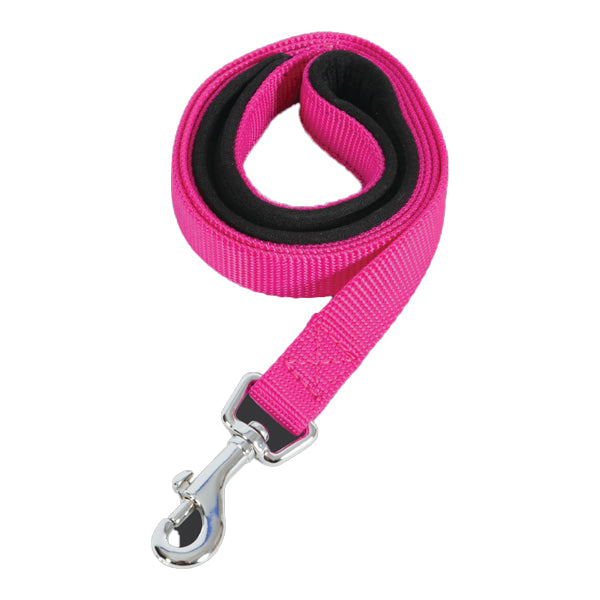 Correa cómoda Zolux de nailon rosa - 1 m x 25 mm para perros