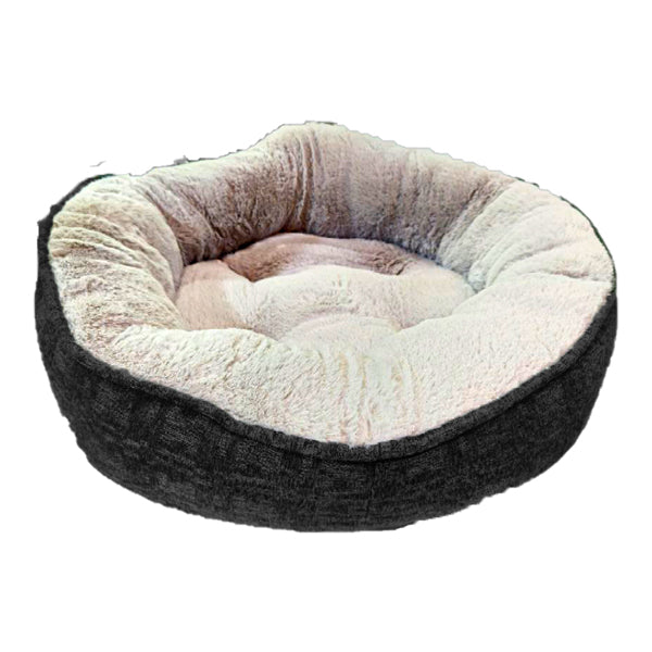 Lit rond Feline Go pour chats et chiens - Couleur gris